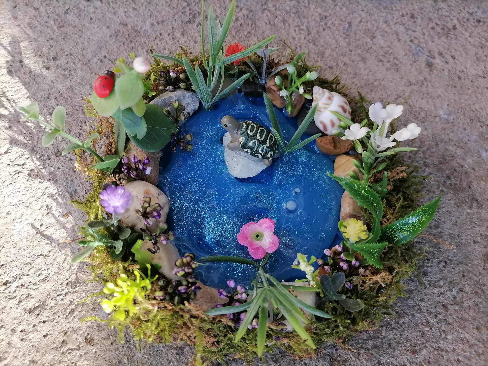 Fairy Garden Pond Fairy Accessory Fairy Waterfall Fairy Etsy