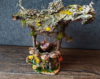 Wishing Well, Fairy garden well, Miniature Well, Mini garden decoration, Fairy furniture, Miniature garden, Fairy house, Dollhouse well