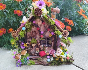 Fairy House, Fairy Cottage, Fairy Garden, Miniature House, Miniature Cottage, Fairy house kit, Christmas Gift, Gnome house, Fairy furniture