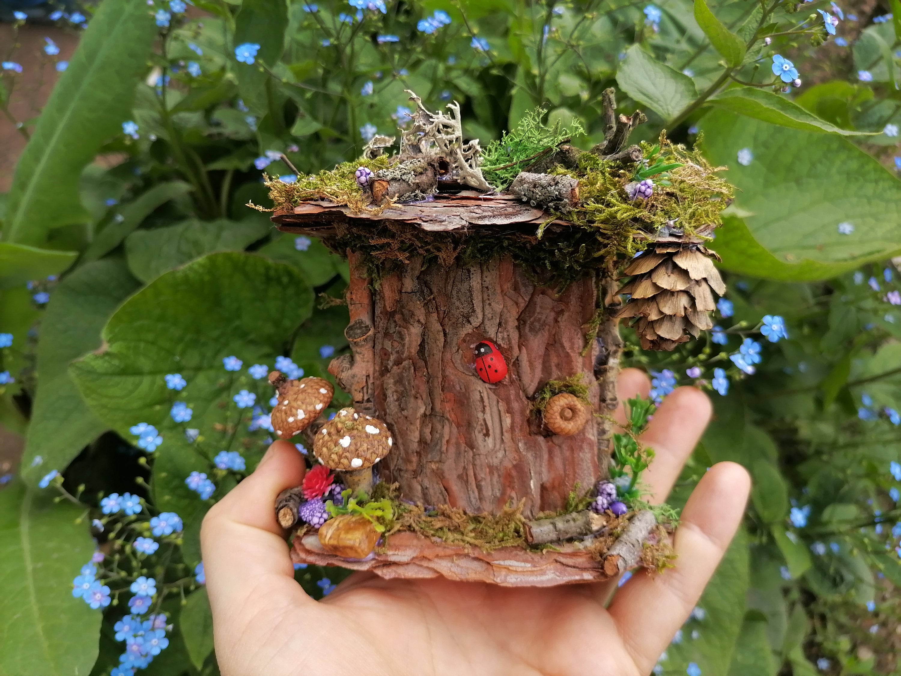 Portes De Fée Miniatures En Résine - 2 Pièces Pour Jardin Magique Et Décoration Féerique