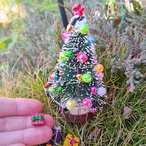 Miniature xmas tree, Fairy garden tree, Fairy accessory, Miniature tree, Christmas tree, miniature tree, fairy furniture, fairy ornament