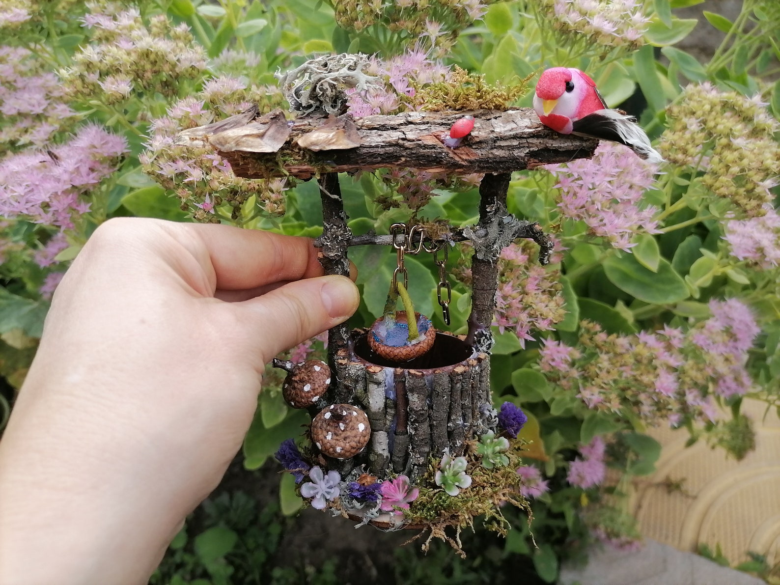 Wishing Well Fairy Garden Well Miniature Well Mini Garden - Etsy