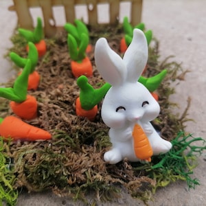 Feengarten Möhren Aufnäher, Miniatur Möhren, Möhren Aufnäher, Puppenhaus Möhren Aufnäher, Feen Garten Zaun, Miniatur Garten, Mini Zaun, Dekor