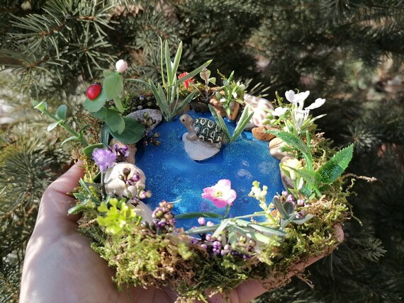 Feengarten Teich FeenZubehör Feen Wasserfall Feengarten Etsy.de