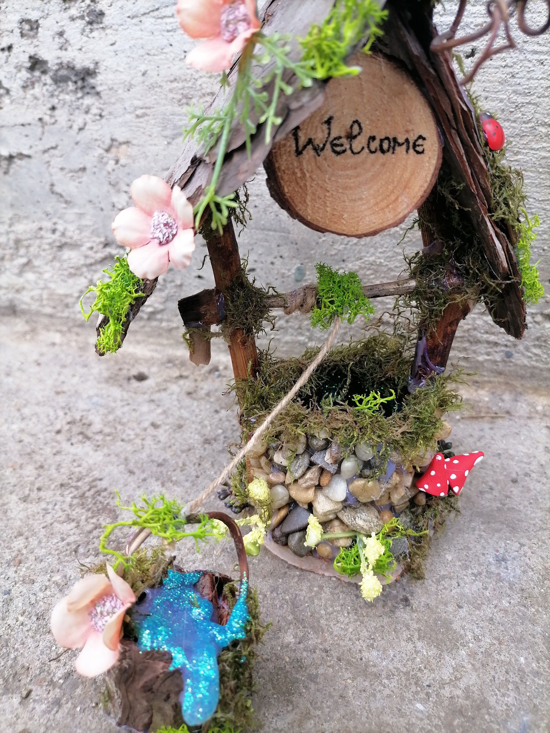 Wishing Well Fairy Garden Well Miniature Well Mini Garden - Etsy