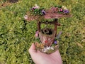 Wishing Well, Fairy garden well, Miniature Well, Mini garden decoration, Fairy furniture, Miniature garden, Fairy house, Dollhouse well product logo