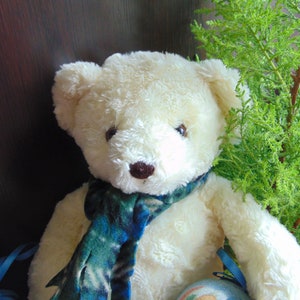 Stuffed Plush Toy Bear, Gund Bear, Vintage plush bear, Fluffy bear, Teddy bear, White bear, Collectible Toy, plush toys, bear toys, gift