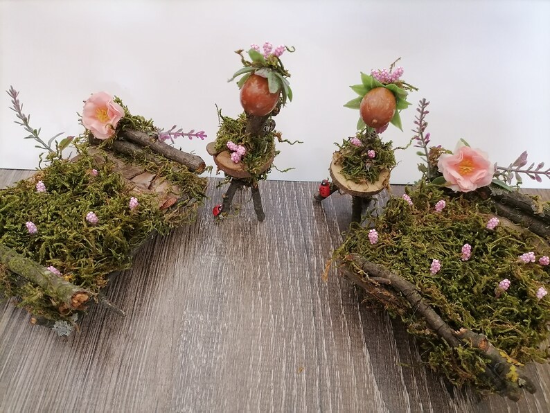 Fairy Bedroom Fairy Furnitures Fairy Bedroom Set Fairy Etsy