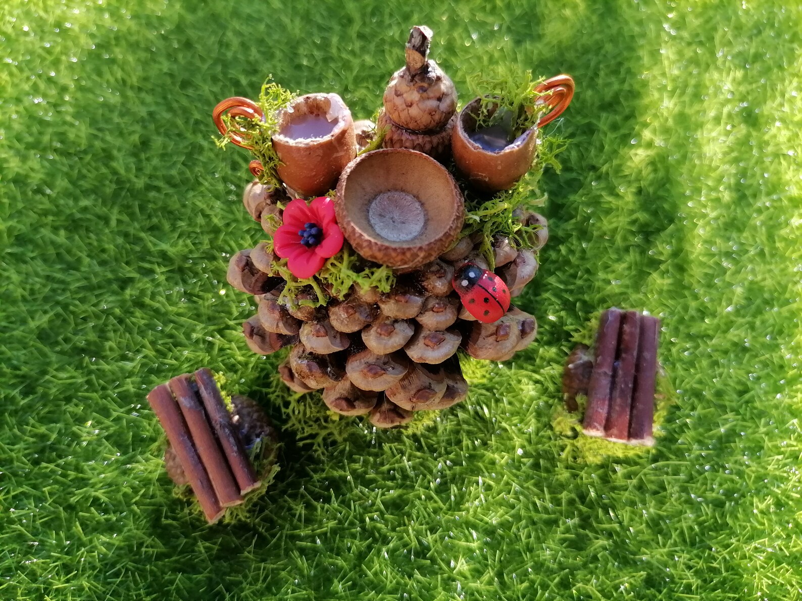 Fairy Kitchen Set Fairy Garden Furniture Fairy Table Fairy Etsy