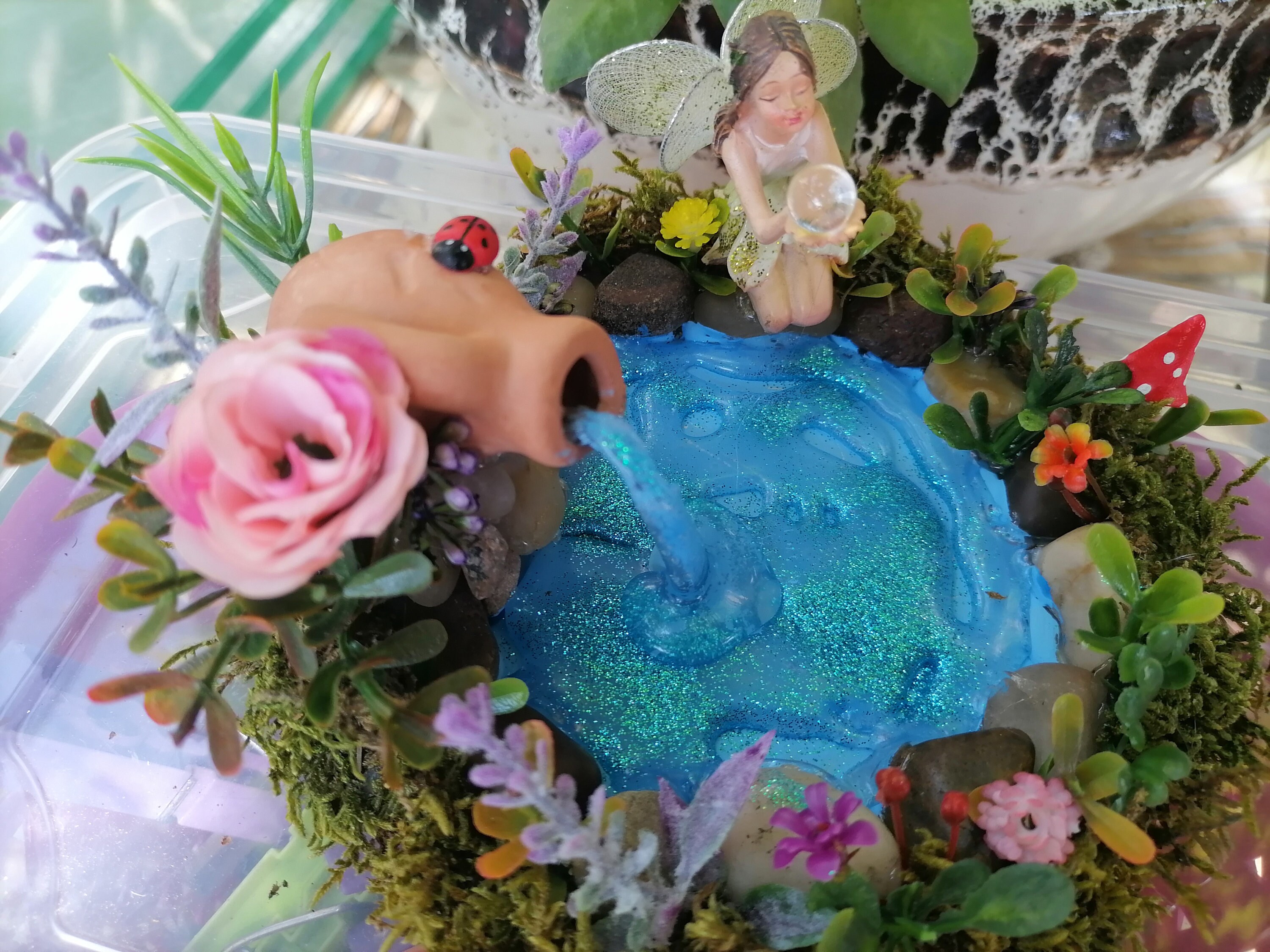 Feengarten Teich FeenZubehör Feen Wasserfall Feengarten Etsy