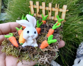 Fairy garden carrot patch, Miniature carrots, carrot patch, dollhouse carrot patch, fairy garden fence, Miniature garden, mini fence, decor
