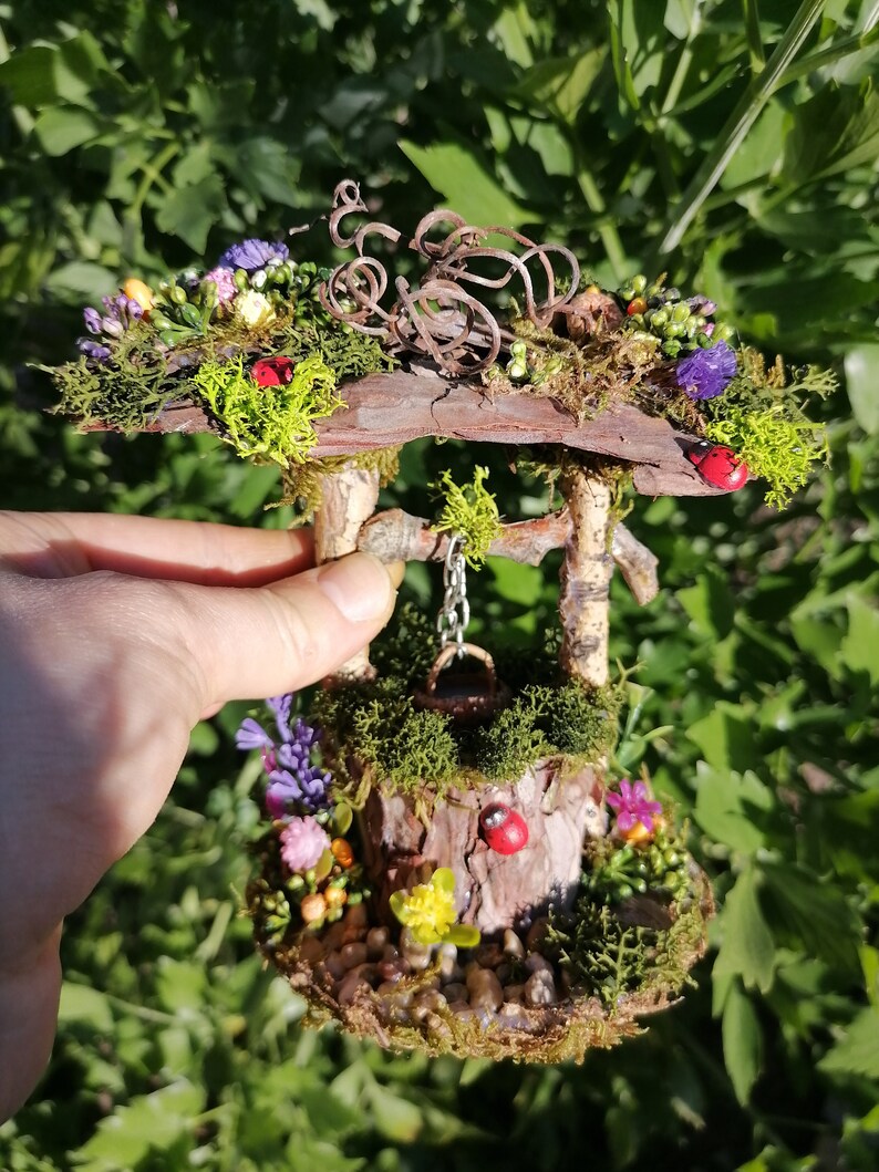 Wishing Well Fairy Garden Well Miniature Well Mini Garden | Etsy