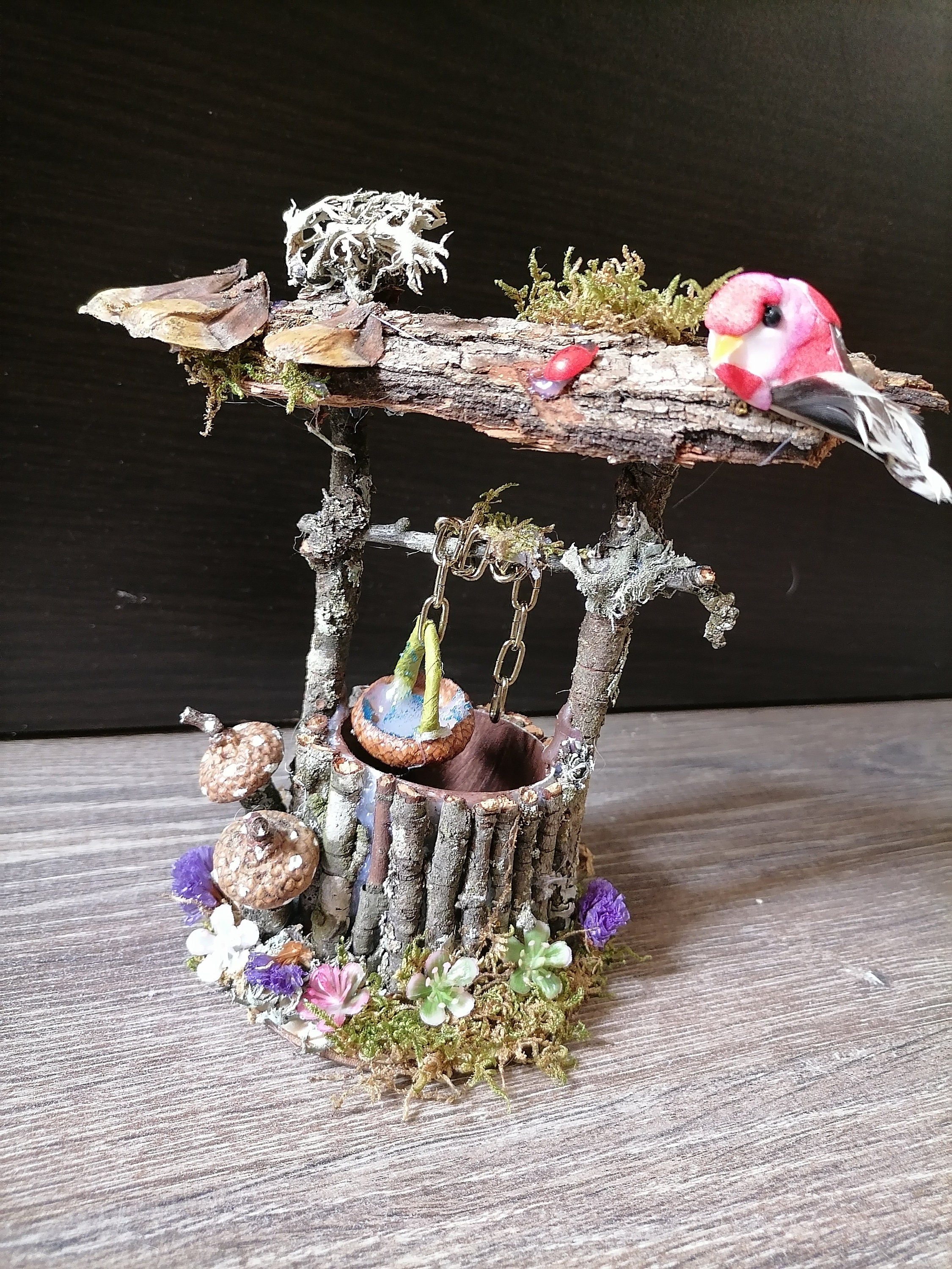Wishing Well Fairy Garden Well Miniature Well Mini Garden - Etsy