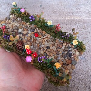 Fairy Garden Path, Miniature Path, Terrarium Accessories, Dollhouse path, Flower pat, Fairy pathway, miniature garden, fairy accessories image 7