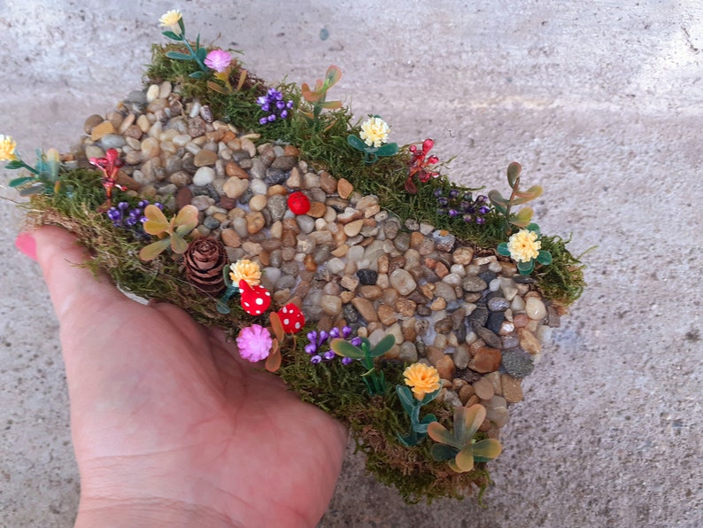 Fairy Garden Path, Miniature Path, Terrarium Accessories, Dollhouse path, Flower pat, Fairy pathway, miniature garden, fairy accessories image 7