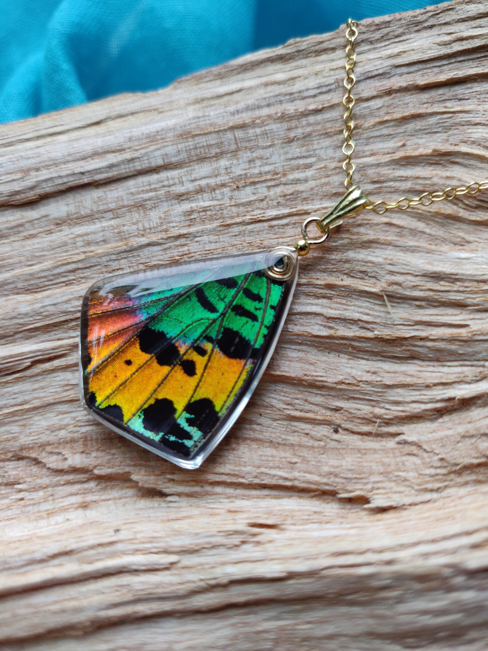 sunset moth necklace