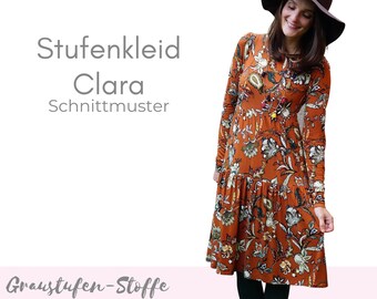 Paper Pattern Step Dress Pattern / Dress with Flounces as Boho Dress 34-46 in german/ english