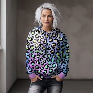 Leostoff Meterware, Sweat Stoff Leo, Erwachsenenstoff, Eigenproduktion Graustufen-Stoffe, Leomuster, Animalprint, AP66867410949090