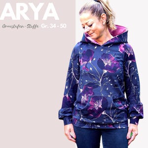 Hoodie sewing pattern, women&#39;s hoodie, hooded sweater sewing instructions, women&#39;s sewing pattern, loungewear pattern, beginner sweater sewing pattern