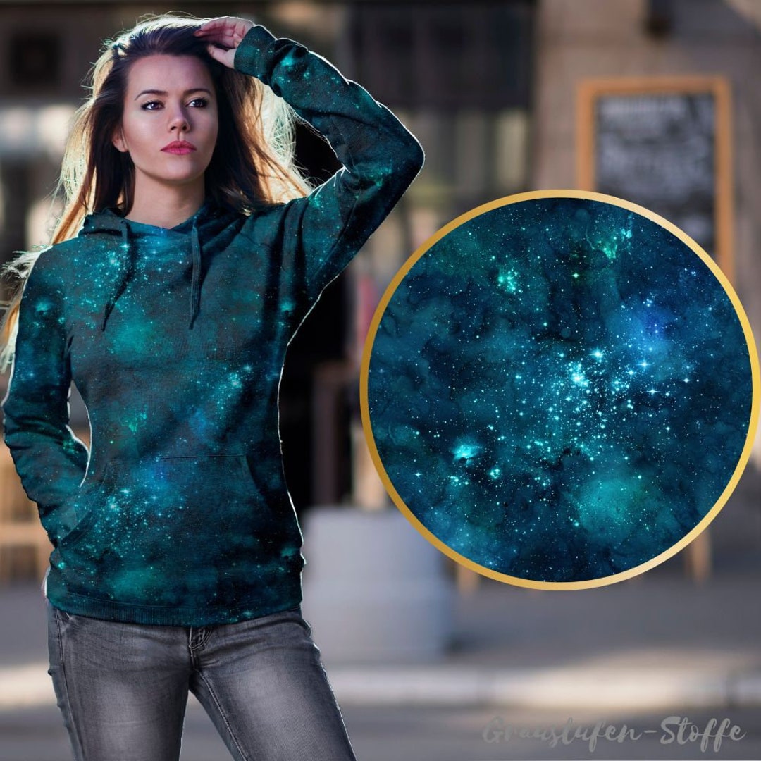 Buy Sweat Fabric Petrol, Adult Fabric, In-house Production of Grayscale  Fabrics, Sold by the Meter, AP64649410946858 Online in India