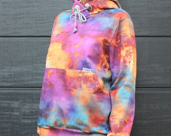 Sold by the meter, French Terry sweat fabric, grayscale fabrics, in-house  production Mermaid Grunge