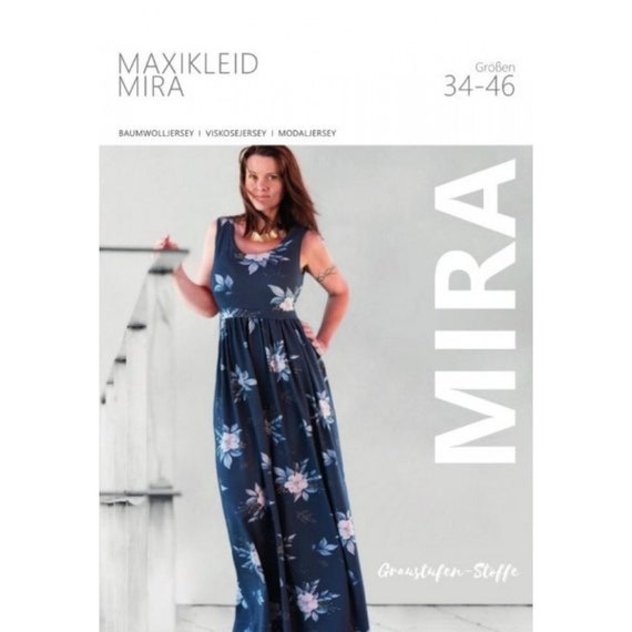 jersey maxi dress pattern PDF Sewing / Dress Sizes 34-44 in German new this week