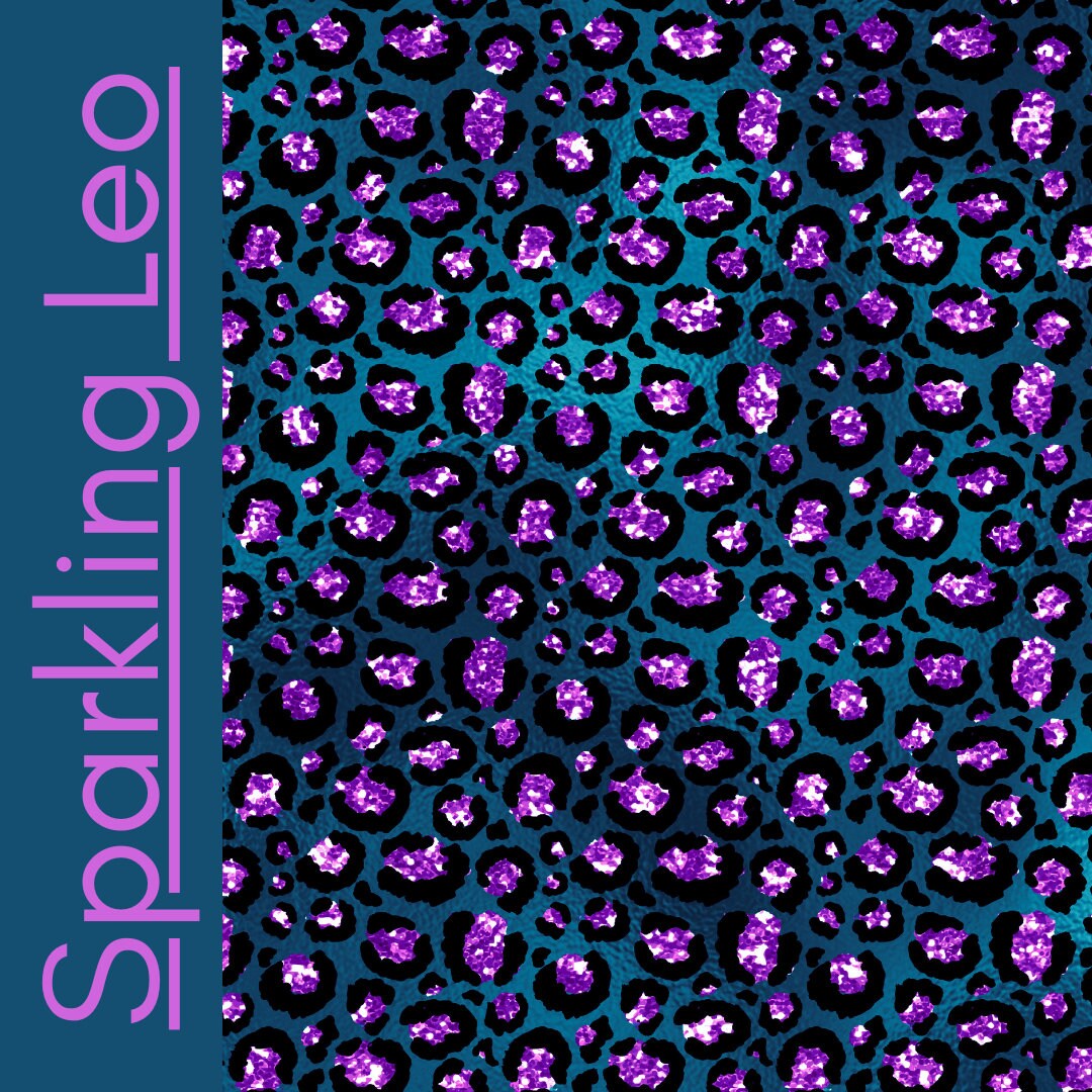 Sweat Fabric, Adult Fabric, In-house Production Sparkling Leo