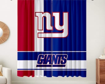 New York Giants Curtains, New York Giants Shower Curtain