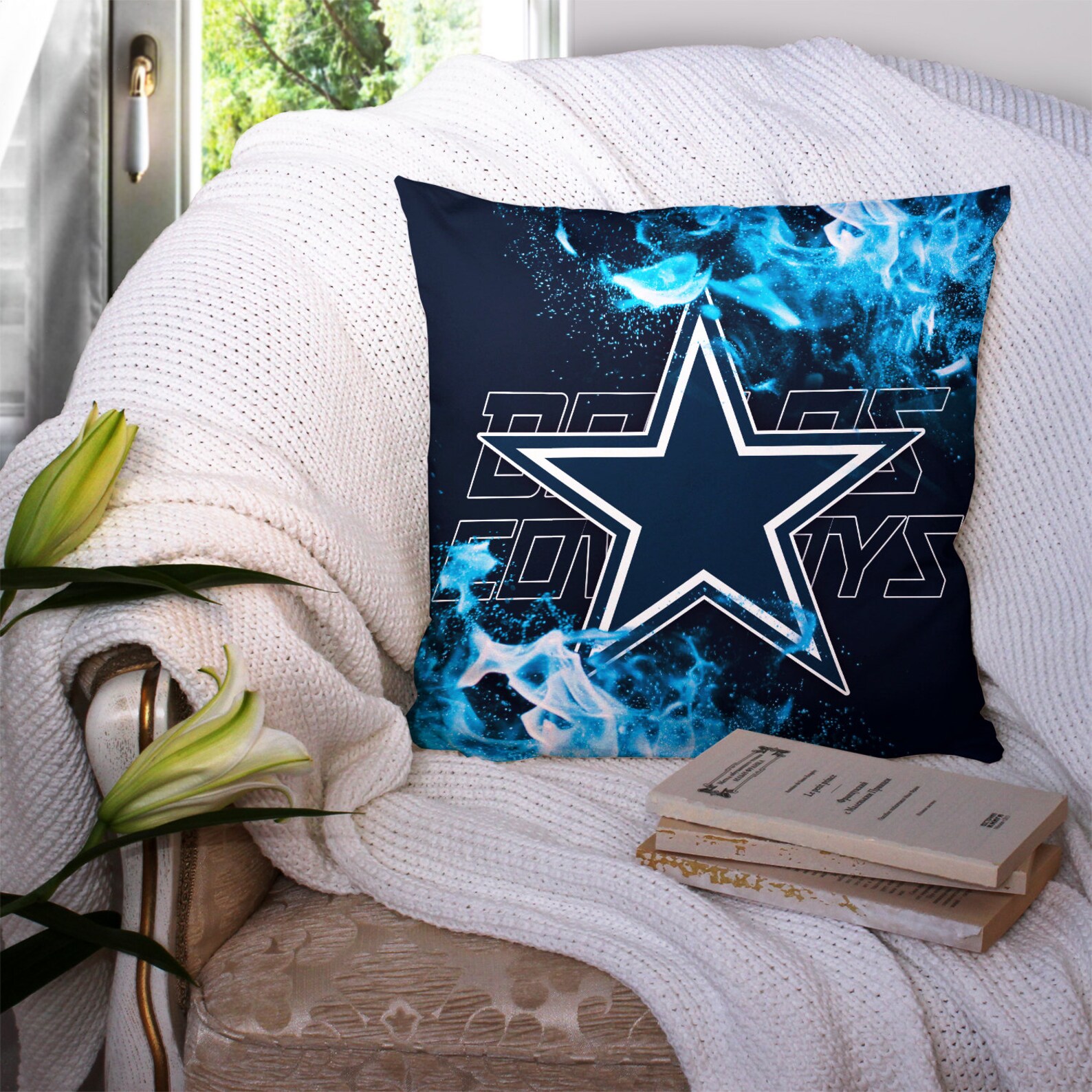 NFL Team Decorative Throw Pillow Covers Soft Pillowcase for Etsy