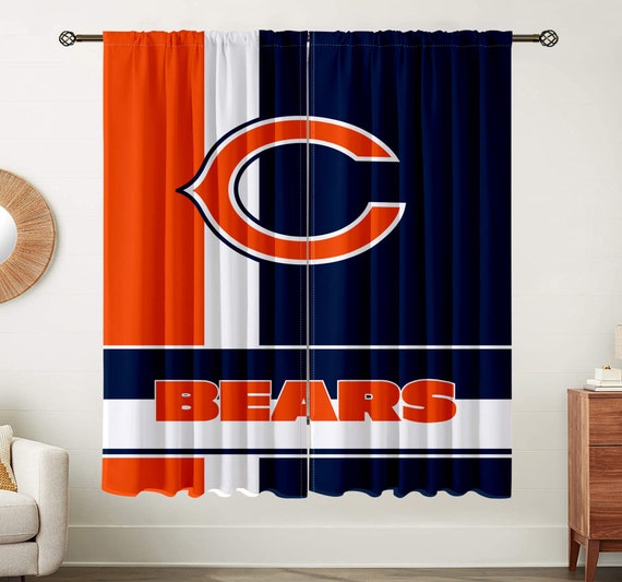 NEW CHICAGO BEARS Logo Jersey Shower Curtain IN STOCK 