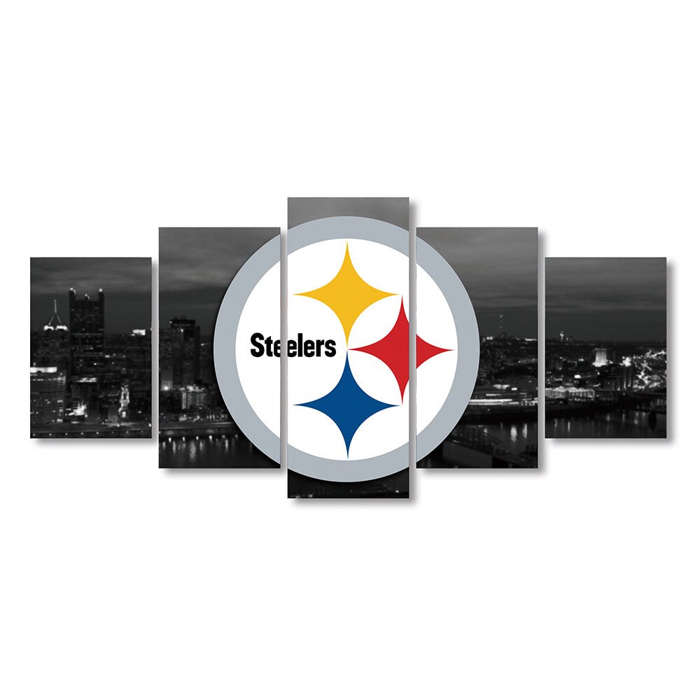 NFL Pittsburgh Steelers Team Mural Wall Decoration Hanging Etsy