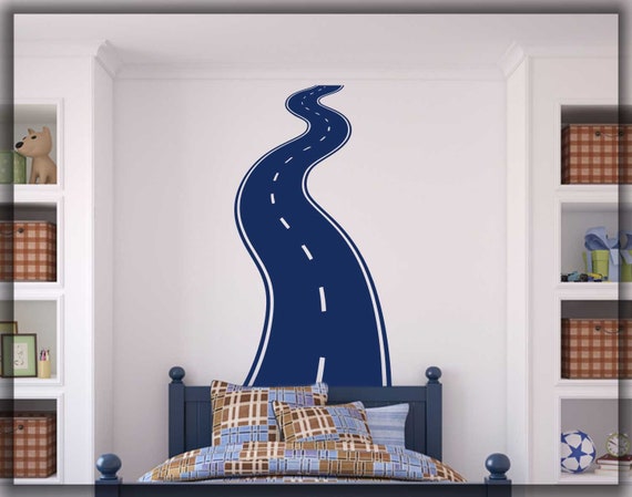 Road Highway Wall Decal Auto Car Decal Wheel Trace Decal Wall Decor Sports Race Decal Road Track Room Decor Gift Teen Birthday Gift 044 - roblox wall decal etsy