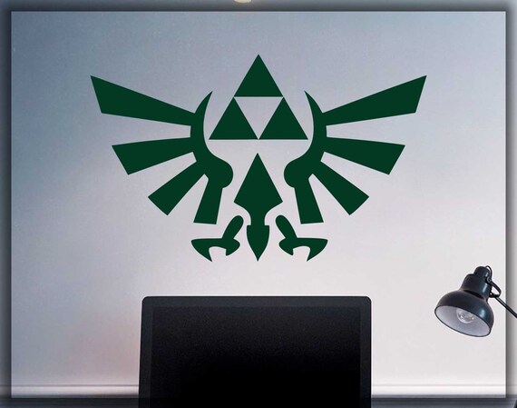 The Legend Of Zelda Wall Decal Triforce Gamer Room Home Art Etsy - roblox wall decal etsy uk wall decals etsy uk decals