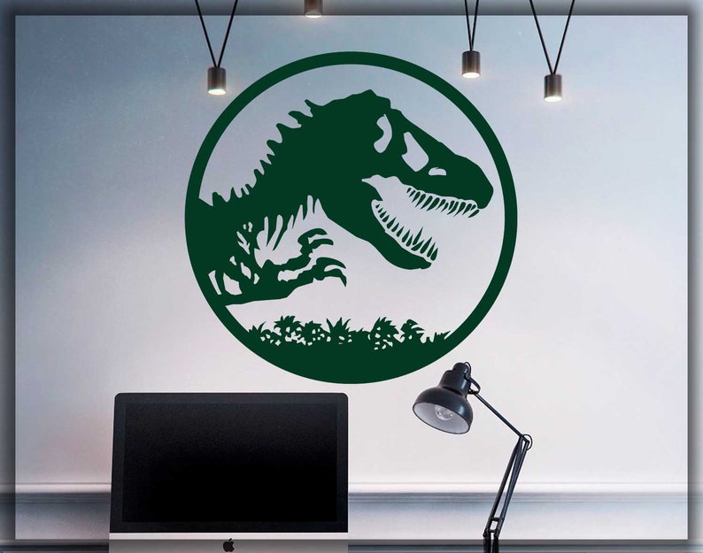 Jurassic world home art decal wall decor Jurassic Park wall decal dinosaur room decor gift teen game birthday gift 015 movie