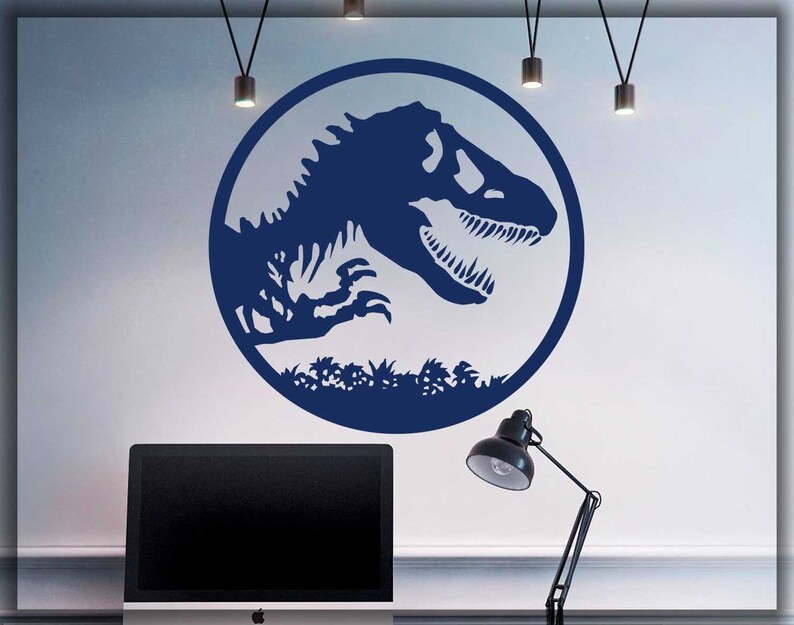 Jurassic world home art decal wall decor Jurassic Park wall decal dinosaur room decor gift teen game birthday gift 015 movie