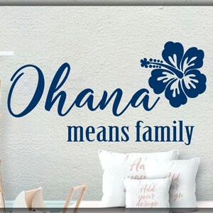 OHANA Significa Familia-Lilo Y Stitch-Disney inspirado Calcomanía Pared Adhesivo