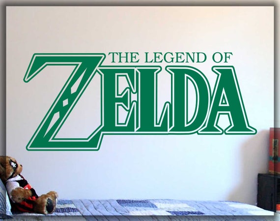 The Legend Of Zelda Wall Decal Gamer Room Home Art Decal Etsy - roblox wall decal etsy uk wall decals etsy uk decals