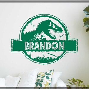 Jurassic world home art decal wall decor Jurassic Park wall decal dinosaur room decor gift teen game birthday gift 015 movie