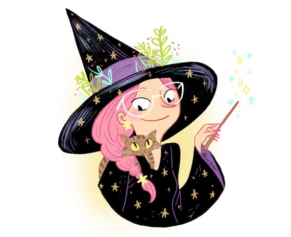 Halloween Witchy Social Media Avatar Custom Avatar, New Business Gift, Girl  Boss Gift, Spooky Logo, Digital Portrait, Social Media Art - Etsy