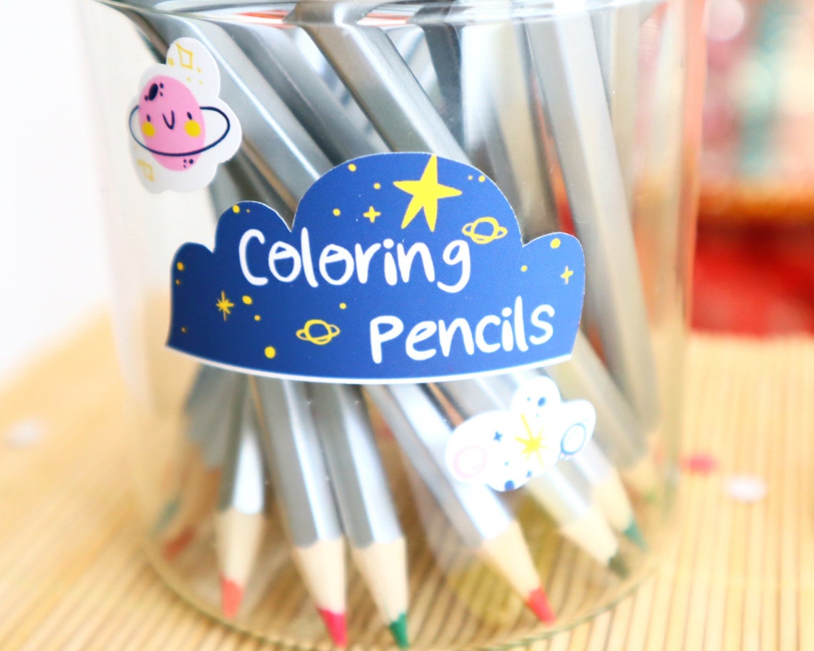 Pen Holder Stickers Highlighter Holder Sticker Desk Etsy