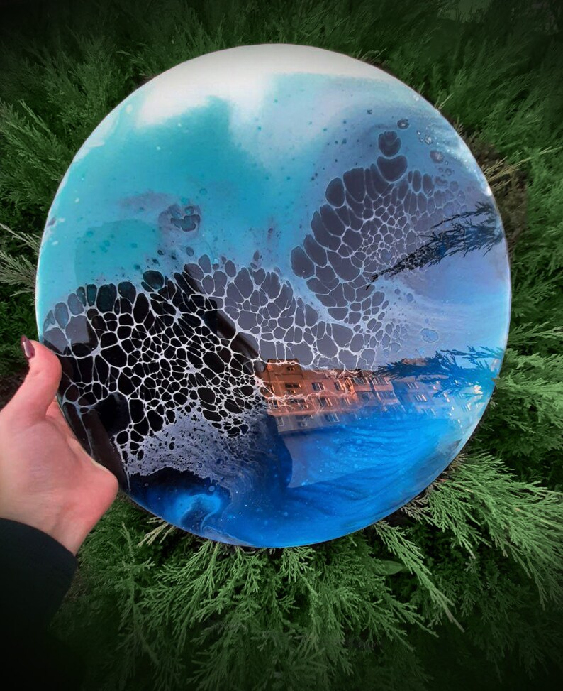 Epoxy resin fluid acrylic fluid paintingfluid abstract Etsy