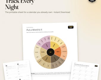 Calendrier de l'Avent 24 Nuits de Whisky : Guide complet | Fiches de dégustation imprimables et roue des saveurs | Téléchargement instantané