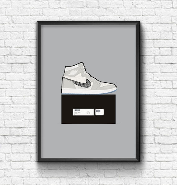 Air 1 Dior Retro Sneaker Swoosh Etsy