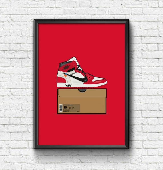 Air Jordan off White Abloh Retro - Etsy