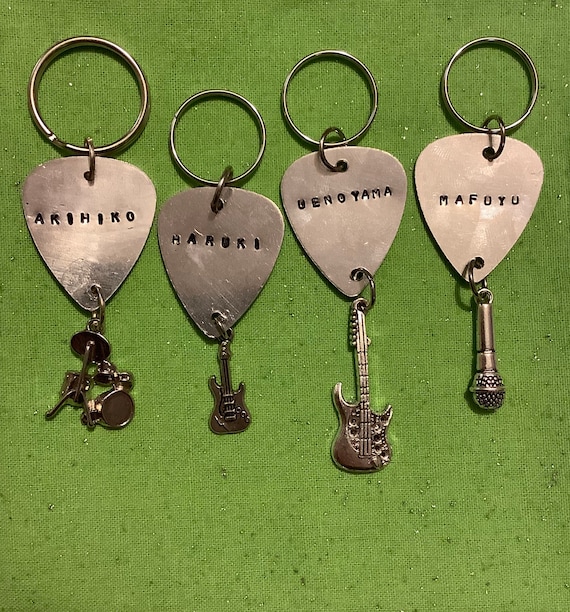 Bakery Pattern Custom Guitar Pick Pendant Necklace Keychain