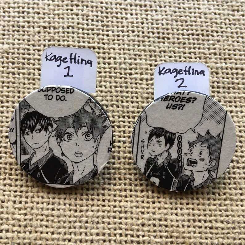 Haikyuu Circle Pins Etsy