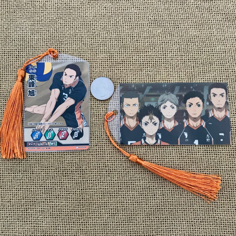 haikyuu bookmarks etsy