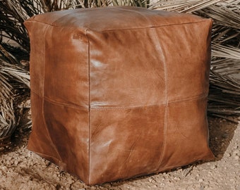 Tiznit - Seat cube bean bag leather