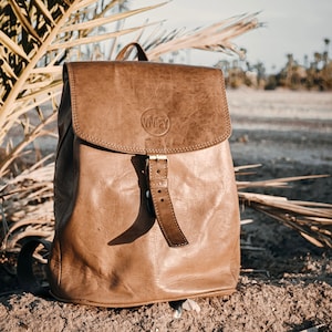 Bag backpack leather backpack city backpack daypack leather - Fes