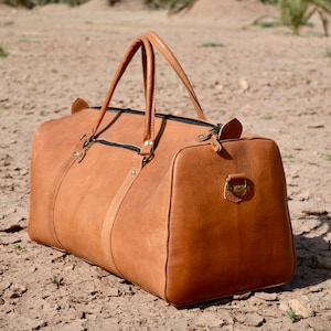 Travel bag shoulder bag handbag sports bag leather bag leather - Essaouira